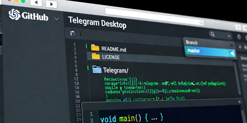 GitHub平台上Telegram Desktop项目发布页面的代码仓库视图